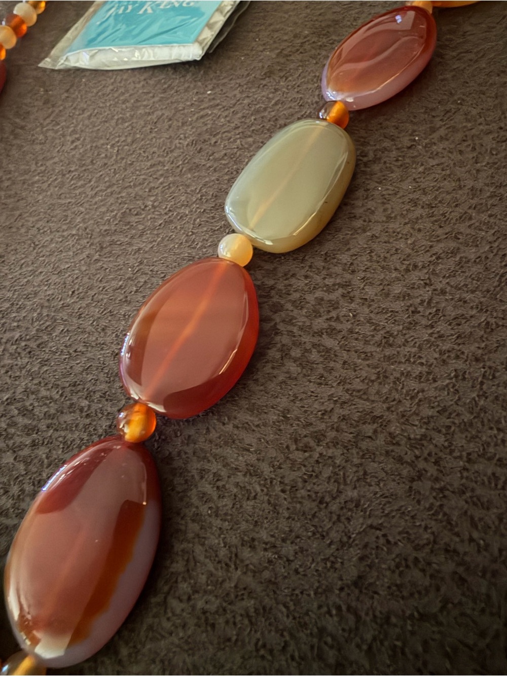 Jay King Agate Slice Pendant Necklace in Brown and Cream - Picture 4 of 6